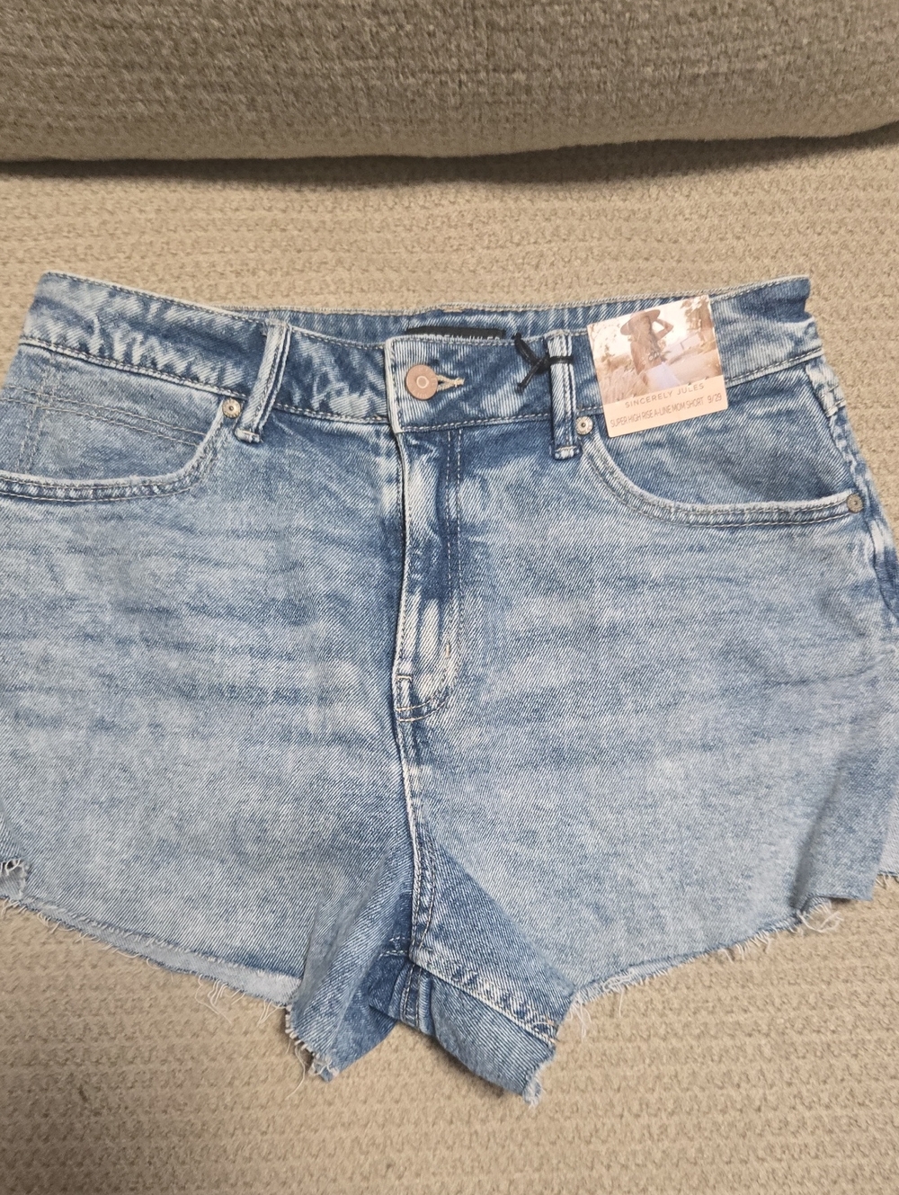 Nwt Sincerely Jules Super High Rise A-Line Mom Shorts 9/29